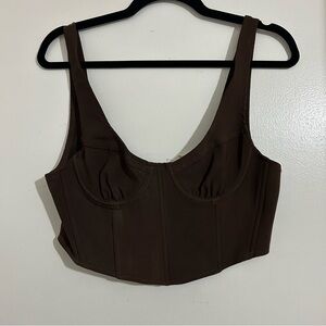 Brown Corset Top